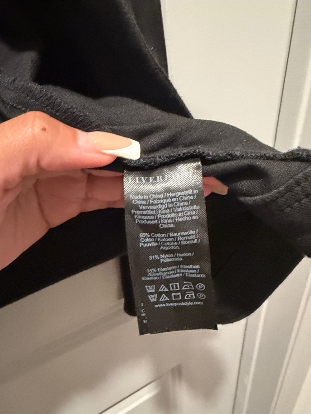 Liverpool Black Asymmetrical Zip Jacket In Black | Sz XL - Picture 4 of 6